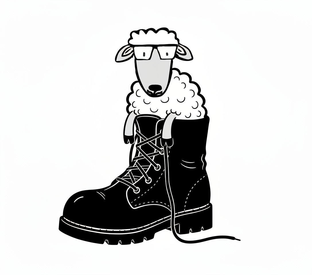 LamBoot — a sheep in a boot