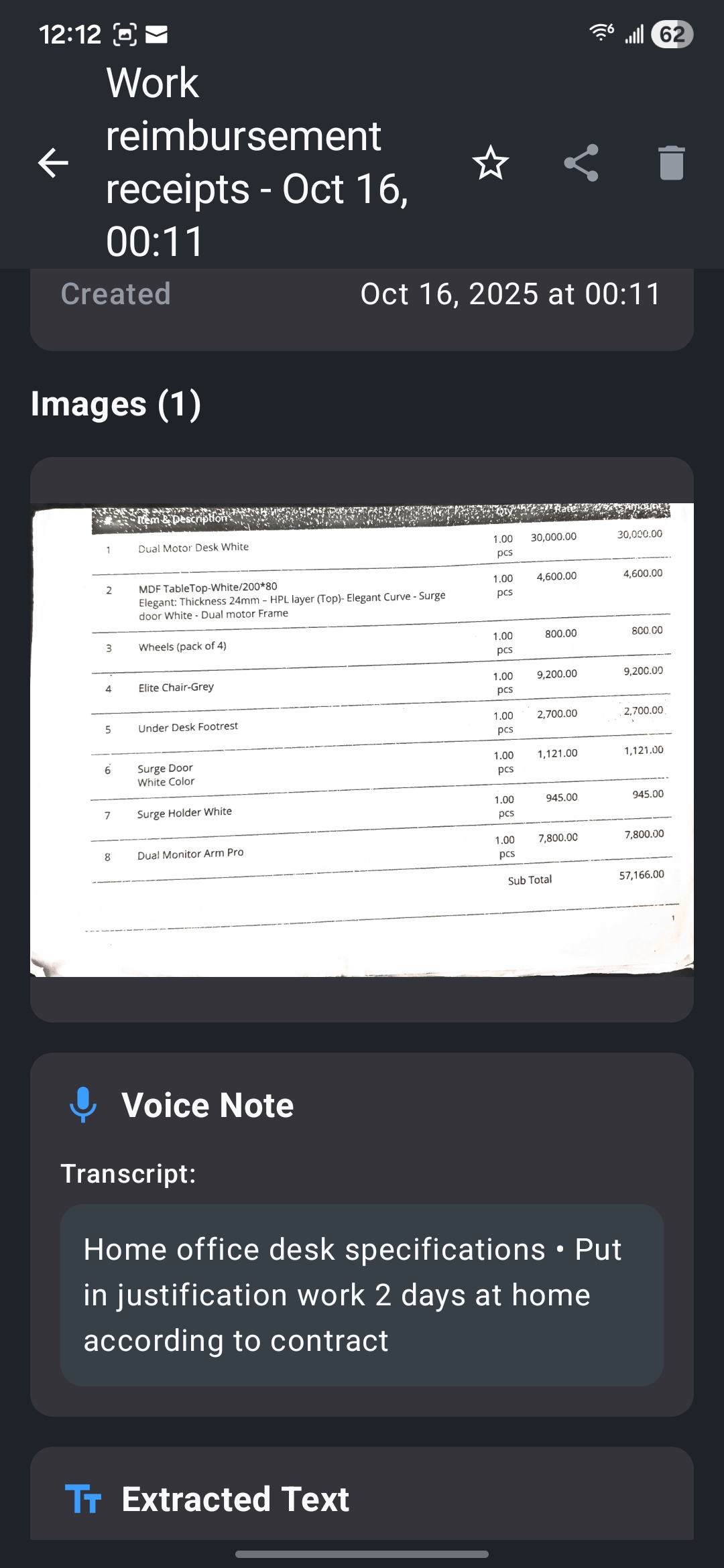 QuickCapture - Document Detail
