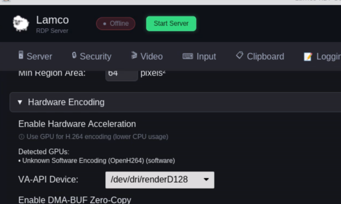 Advanced settings