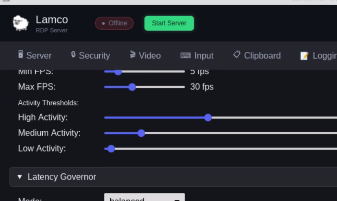 Performance scrolled